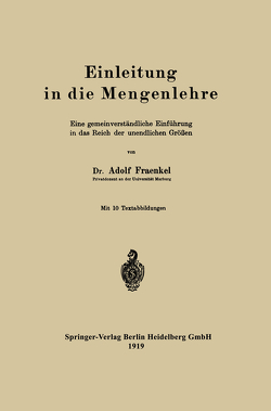 Einleitung in die Mengenlehre von Fraenkel,  Abraham Adolf