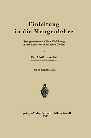 Einleitung in die Mengenlehre von Fraenkel,  Abraham Adolf