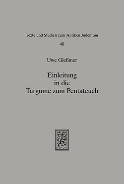 Einleitung in die Targume zum Pentateuch von Glessmer,  Uwe