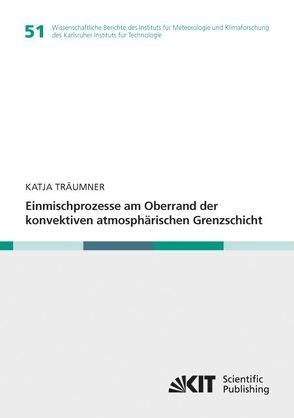 Einmischprozesse am Oberrand der konvektiven atmosphärischen Grenzschicht von Träumner,  Katja