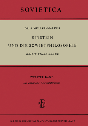 Einstein und die Sowjetphilosophie von Müller-Markus,  S.