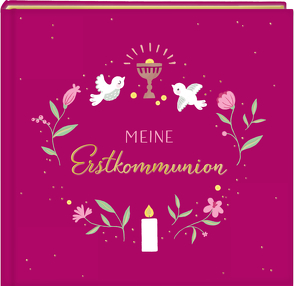 Eintragalbum – Meine Erstkommunion (beerenfarben) von Paehl,  Nora