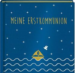 Eintragalbum – Meine Erstkommunion – Satin blau von Kelch,  Maren