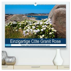 Einzigartige Côte Granit Rose (hochwertiger Premium Wandkalender 2024 DIN A2 quer), Kunstdruck in Hochglanz von Voigt,  Tanja