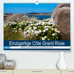 Einzigartige Côte Granit Rose (Premium, hochwertiger DIN A2 Wandkalender 2023, Kunstdruck in Hochglanz) von Voigt,  Tanja