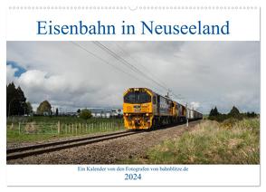 Eisenbahn in Neuseeland (Wandkalender 2024 DIN A2 quer), CALVENDO Monatskalender von bahnblitze.de,  bahnblitze.de