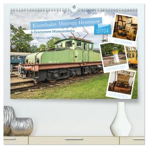 Eisenbahn Museum Gramzow (hochwertiger Premium Wandkalender 2024 DIN A2 quer), Kunstdruck in Hochglanz von Gierok-Latniak; Magik Artist Design,  Steffen