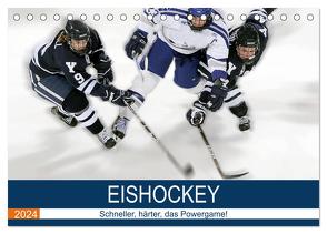 Eishockey! Schneller, härter, das Powergame! (Tischkalender 2024 DIN A5 quer), CALVENDO Monatskalender von Robert,  Boris