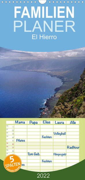 El Hierro – Familienplaner hoch (Wandkalender 2022 , 21 cm x 45 cm, hoch) von Reschke,  Uwe