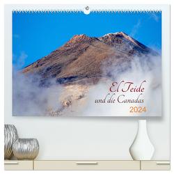 El Teide und die Canadas (hochwertiger Premium Wandkalender 2024 DIN A2 quer), Kunstdruck in Hochglanz von ape21,  ape21