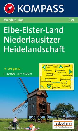 KOMPASS Wanderkarte Elbe-Elster-Land – Niederlausitzer Heidelandschaft von KOMPASS-Karten GmbH