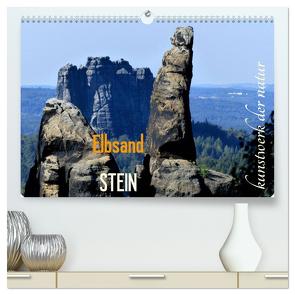 ElbsandSTEIN, kunstwerk der natur (hochwertiger Premium Wandkalender 2024 DIN A2 quer), Kunstdruck in Hochglanz von Schäfer-Löbl,  Erwin Löbl,  Evy