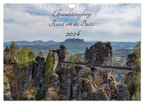 Elbsandsteingebirge – Rund um die Bastei (Wandkalender 2024 DIN A4 quer), CALVENDO Monatskalender von Wege / twfoto,  Thorsten