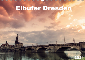 Elbufer Dresden 2021 (Wandkalender 2021 DIN A2 quer) von May,  Stephan