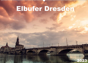 Elbufer Dresden 2023 (Wandkalender 2023 DIN A2 quer) von May,  Stephan