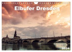 Elbufer Dresden 2024 (Wandkalender 2024 DIN A4 quer), CALVENDO Monatskalender von May,  Stephan