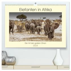 Elefanten in Afrika – Die mit den großen Ohren (hochwertiger Premium Wandkalender 2024 DIN A2 quer), Kunstdruck in Hochglanz von Bethke,  Barbara