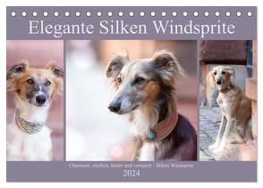 Elegante Silken Windsprite (Tischkalender 2024 DIN A5 quer), CALVENDO Monatskalender von Verena Scholze,  Fotodesign