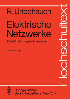 Elektrische Netzwerke von Unbehauen,  R.