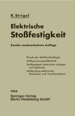 Elektrische Stoßfestigkeit von Helmchen,  Günter, Strigel,  Robert