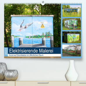 Elektrisierende Malerei 2022. Kunst auf Stromkästen im öffentlichen Raum (Premium, hochwertiger DIN A2 Wandkalender 2022, Kunstdruck in Hochglanz) von Lehmann,  Steffani