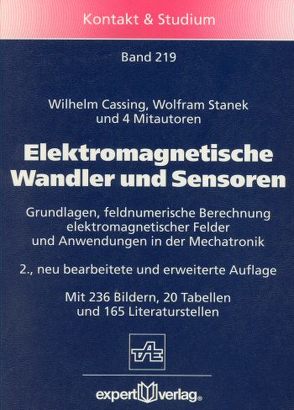 Elektromagnetische Wandler und Sensoren von Cassing,  Wilhelm, Stanek,  Wolfram