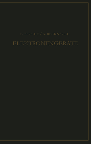 Elektronengeräte von Brüche,  E., Recknagel,  A.