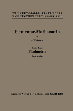 Elementar-Mathematik von Weickert,  August