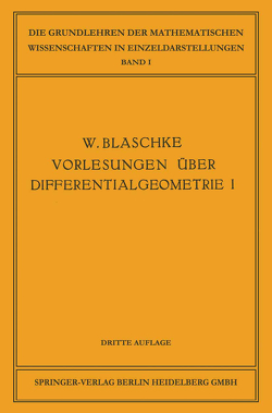 Elementare Differentialgeometrie von Blaschke,  Wilhelm, Thomsen,  Gerhard