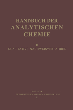 Elemente der Vierten Hauptgruppe II von Hagen,  Svend Kühnel, Jantsch,  Gustav