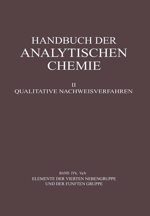 Elemente der Vierten Nebengruppe und der Fünften Gruppe von Jantsch,  Gustav