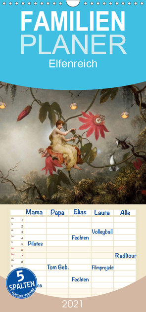 Elfenreich – Familienplaner hoch (Wandkalender 2021 , 21 cm x 45 cm, hoch) von Pfeifer,  Yvonne