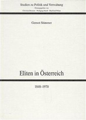 Eliten in Österreich von Stimmer,  Gernot