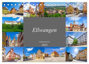 Ellwangen Impressionen (Tischkalender 2024 DIN A5 quer), CALVENDO Monatskalender von Meutzner,  Dirk