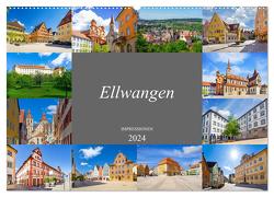 Ellwangen Impressionen (Wandkalender 2024 DIN A2 quer), CALVENDO Monatskalender von Meutzner,  Dirk