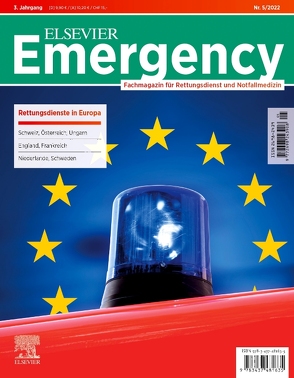 Elsevier Emergency. Rettungsdienst in Europa. 5/2022 von Flake,  Frank, Gollwitzer,  Jürgen, Grusnick,  Hans-Martin, Klausmeier,  Matthias, Schwarz,  Claudia