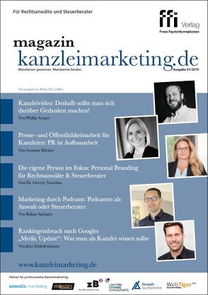 eMagazin kanzleimarketing.de 01/2019 von Löffler,  Pia