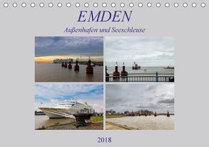 Emden – Außenhafen und Seeschleuse (Tischkalender 2018 DIN A5 quer) von Poetsch,  Rolf