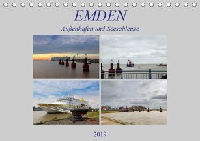 Emden – Außenhafen und Seeschleuse (Tischkalender 2019 DIN A5 quer) von Poetsch,  Rolf