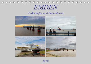 Emden – Außenhafen und Seeschleuse (Tischkalender 2020 DIN A5 quer) von Poetsch,  Rolf