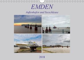 Emden – Außenhafen und Seeschleuse (Wandkalender 2018 DIN A4 quer) von Poetsch,  Rolf