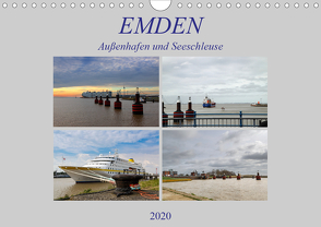 Emden – Außenhafen und Seeschleuse (Wandkalender 2020 DIN A4 quer) von Poetsch,  Rolf