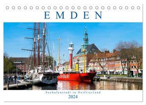 EMDEN, Seehafenstadt in Ostfriesland (Tischkalender 2024 DIN A5 quer), CALVENDO Monatskalender von Dreegmeyer,  Andrea