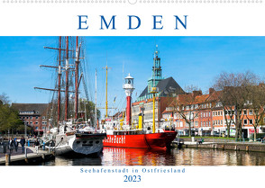 EMDEN, Seehafenstadt in Ostfriesland (Wandkalender 2023 DIN A2 quer) von Dreegmeyer,  Andrea