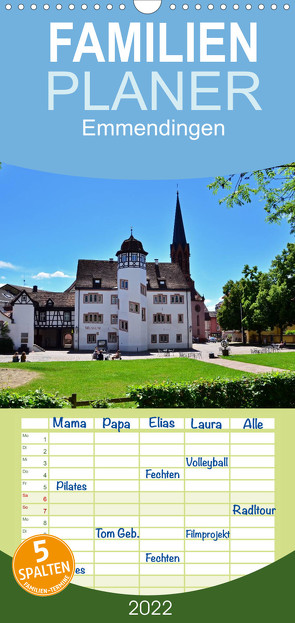 Emmendingen – Familienplaner hoch (Wandkalender 2022 , 21 cm x 45 cm, hoch) von Laue,  Ingo