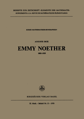 Emmy Noether von Dick,  A