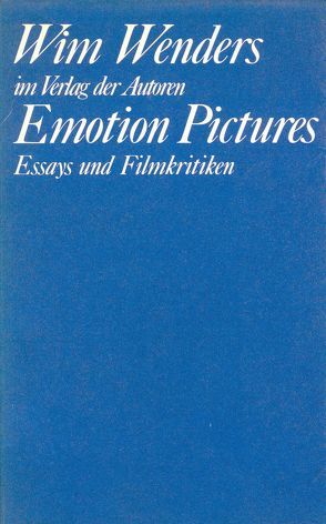 Emotion Pictures von Wenders,  Wim