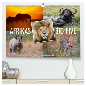 Emotionale Momente: Afrikas Big Five / CH-Version (hochwertiger Premium Wandkalender 2024 DIN A2 quer), Kunstdruck in Hochglanz von Gerlach GDT,  Ingo