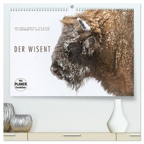 Emotionale Momente: Der Wisent. (hochwertiger Premium Wandkalender 2024 DIN A2 quer), Kunstdruck in Hochglanz von Gerlach,  Ingo