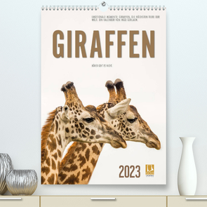 Emotionale Momente: Giraffen, die höchsten Tiere der Welt. (Premium, hochwertiger DIN A2 Wandkalender 2023, Kunstdruck in Hochglanz) von Gerlach,  Ingo